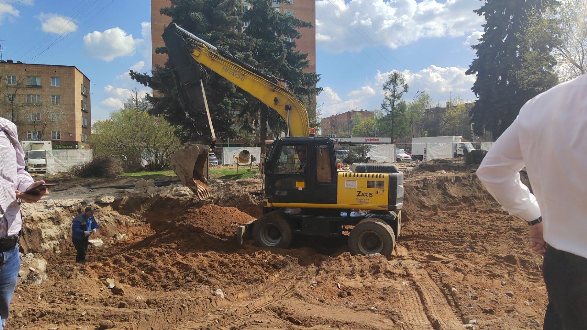 Пушкино, реконструкция, весна в Подмосковье