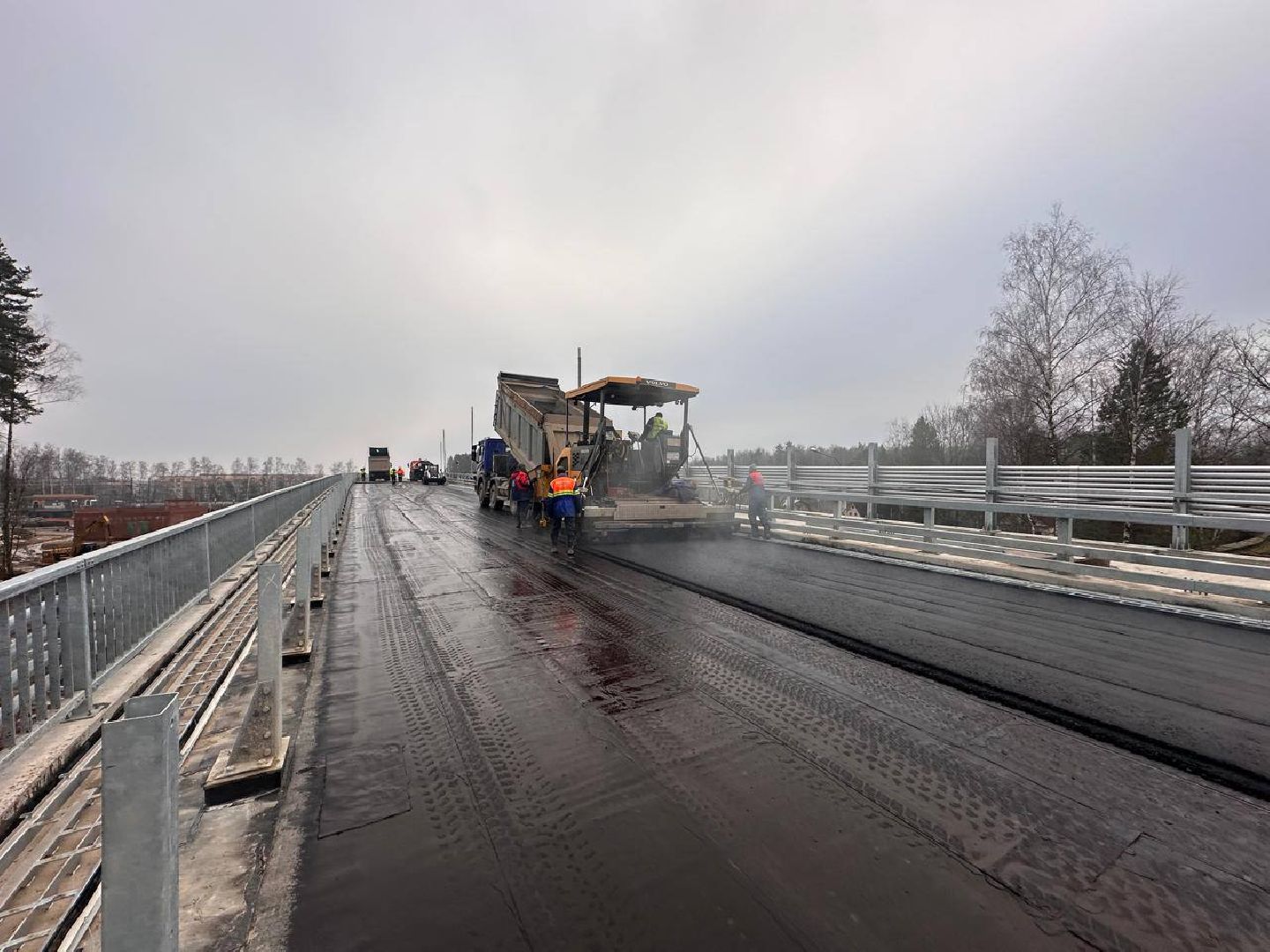 эстакада, строительство, Аникеевка, эстакада в Аникеевке,