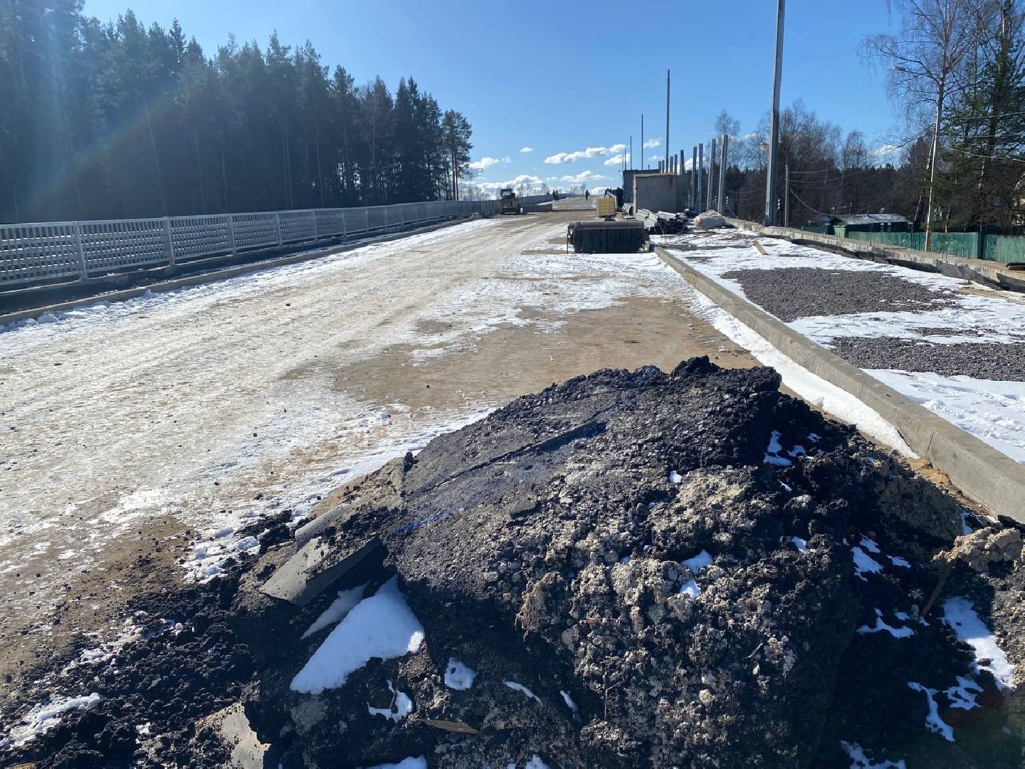 эстакада, строительство, Аникеевка, эстакада в Аникеевке,