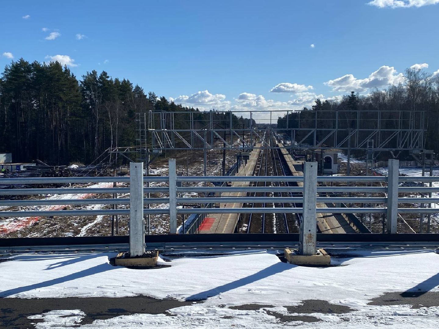 эстакада, строительство, Аникеевка, эстакада в Аникеевке,