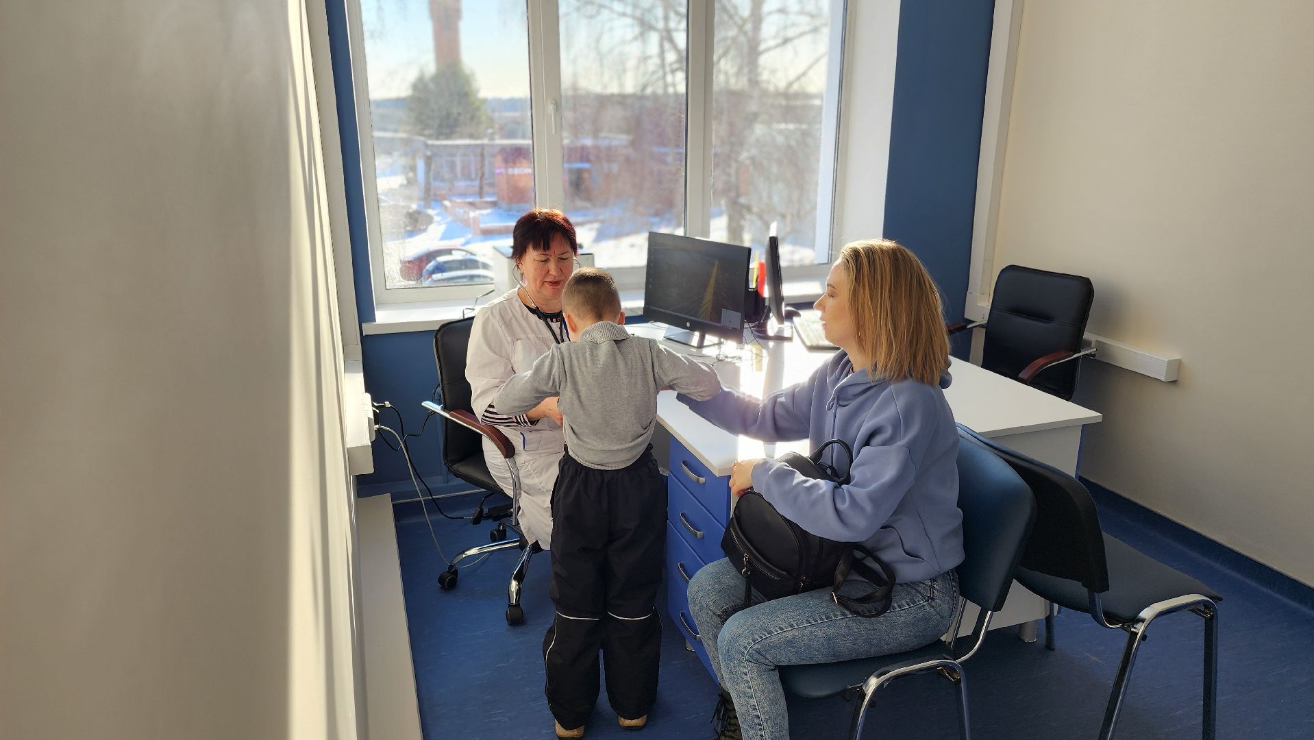 Поликлиника, текущий ремонт, Космодемьянский, Руза, здравоохранение, рузская больница,