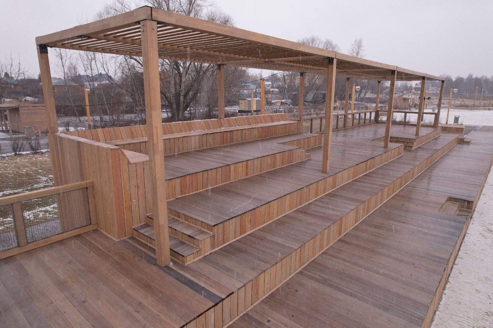 видео с коптера, коломна благоустройство, набережная реки коломенка,