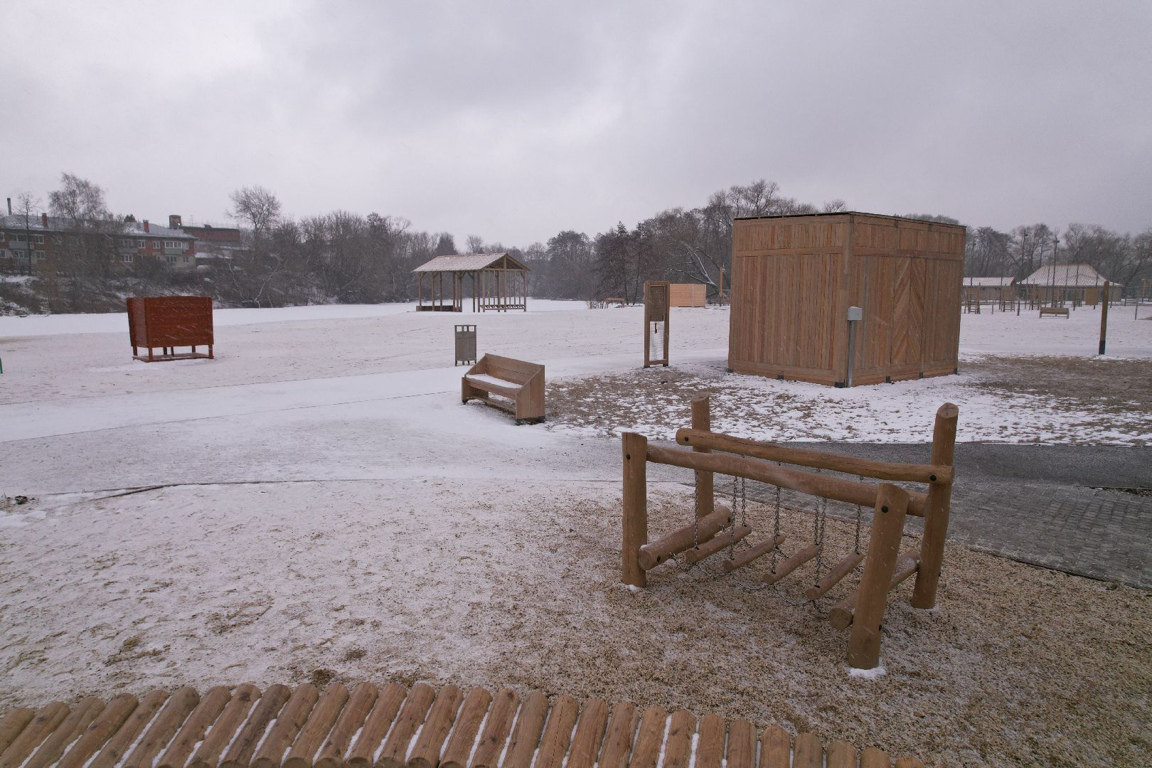 видео с коптера, коломна благоустройство, набережная реки коломенка,