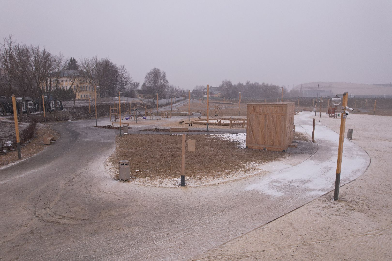 видео с коптера, коломна благоустройство, набережная реки коломенка,