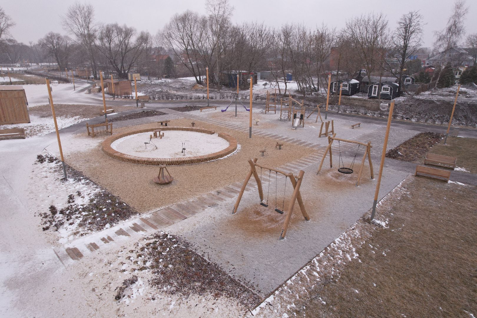 видео с коптера, коломна благоустройство, набережная реки коломенка,