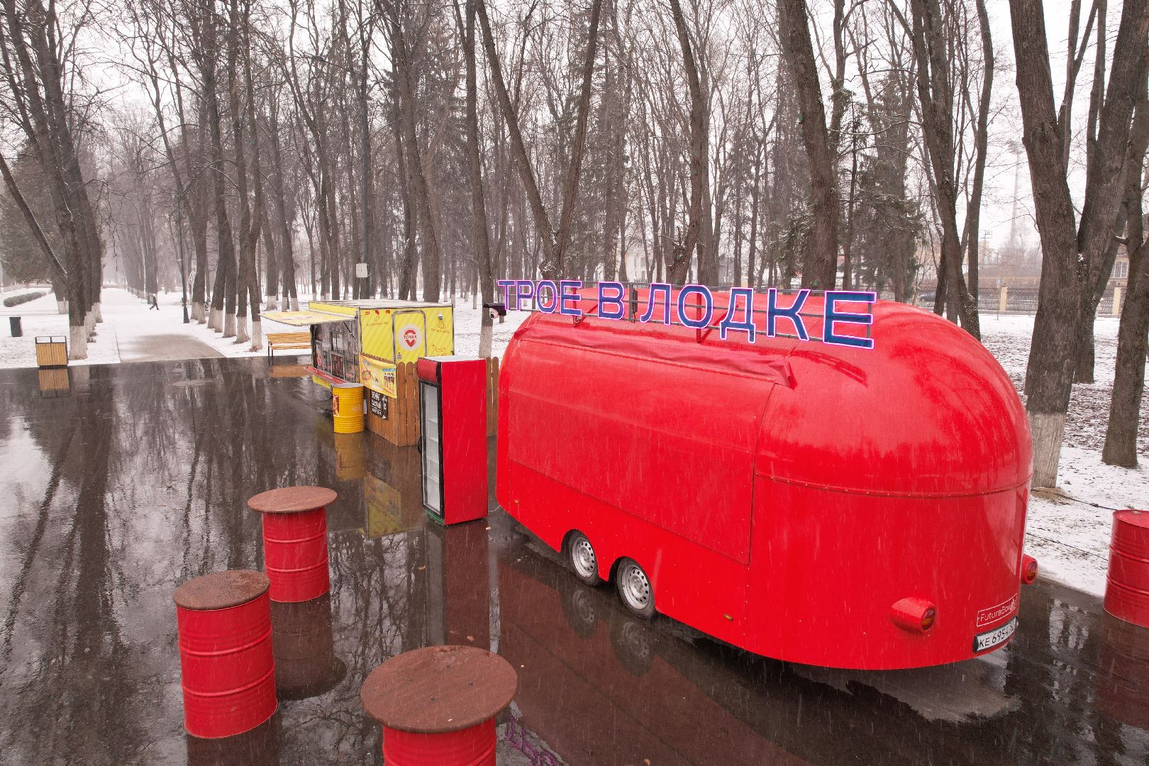 видео с коптера, парк мира в коломне,