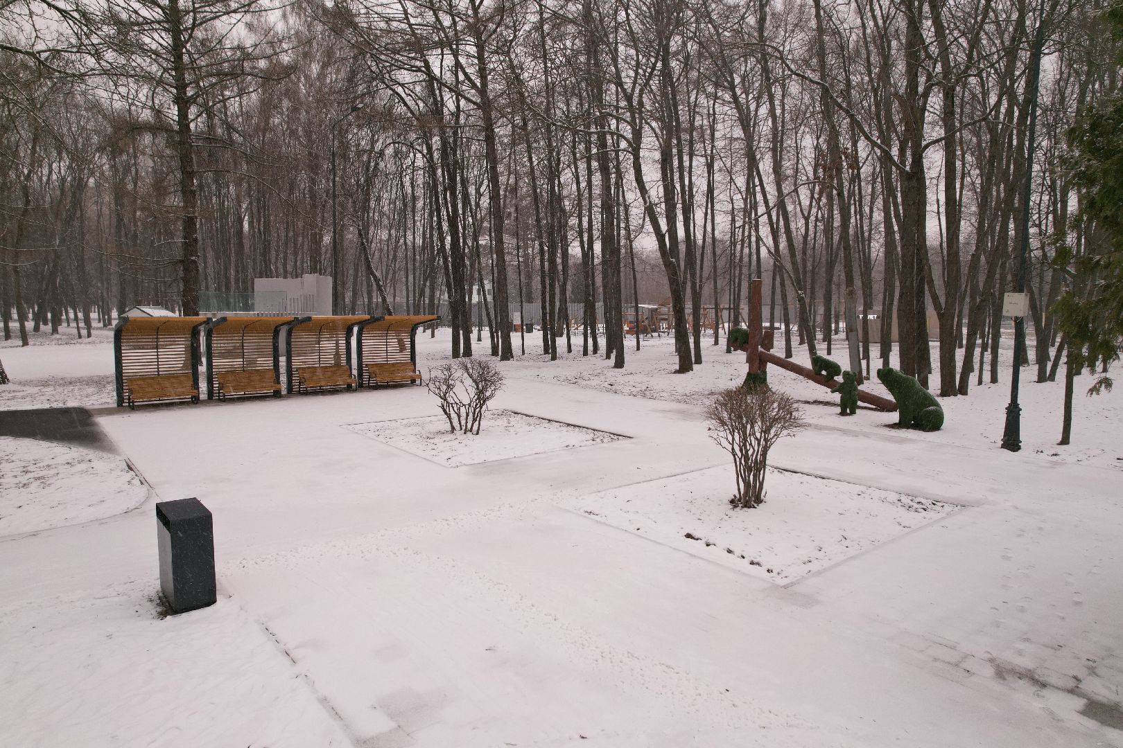 видео с коптера, парк мира в коломне,
