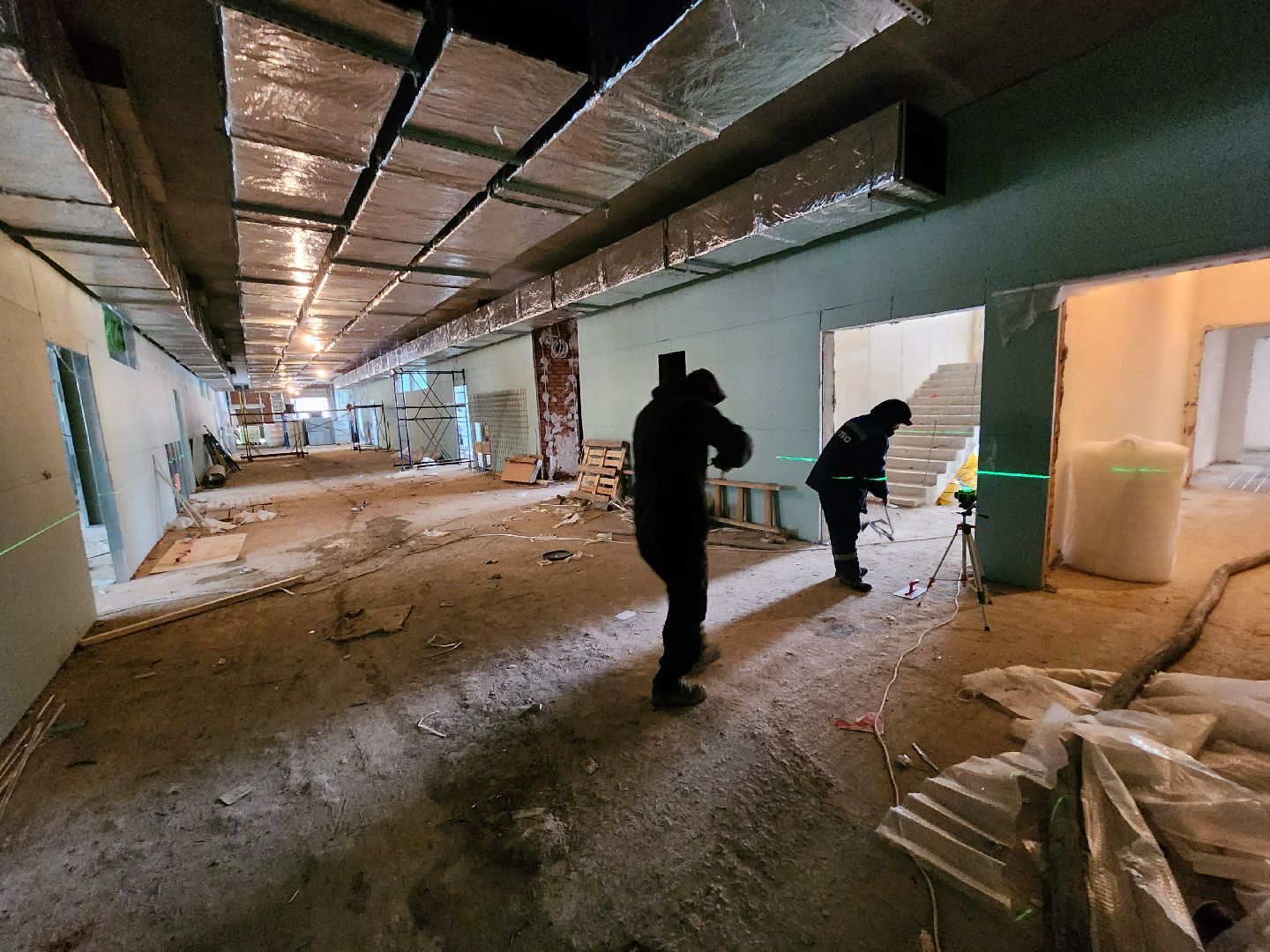 Чехов, улица Лопасненская, школа 3, пристройка на 200 мест, строительство,монтаж инженерных сетей, слаботочные системы, связь, безопасность, мультимедиа, лотки под кабель, слаботочные сети,