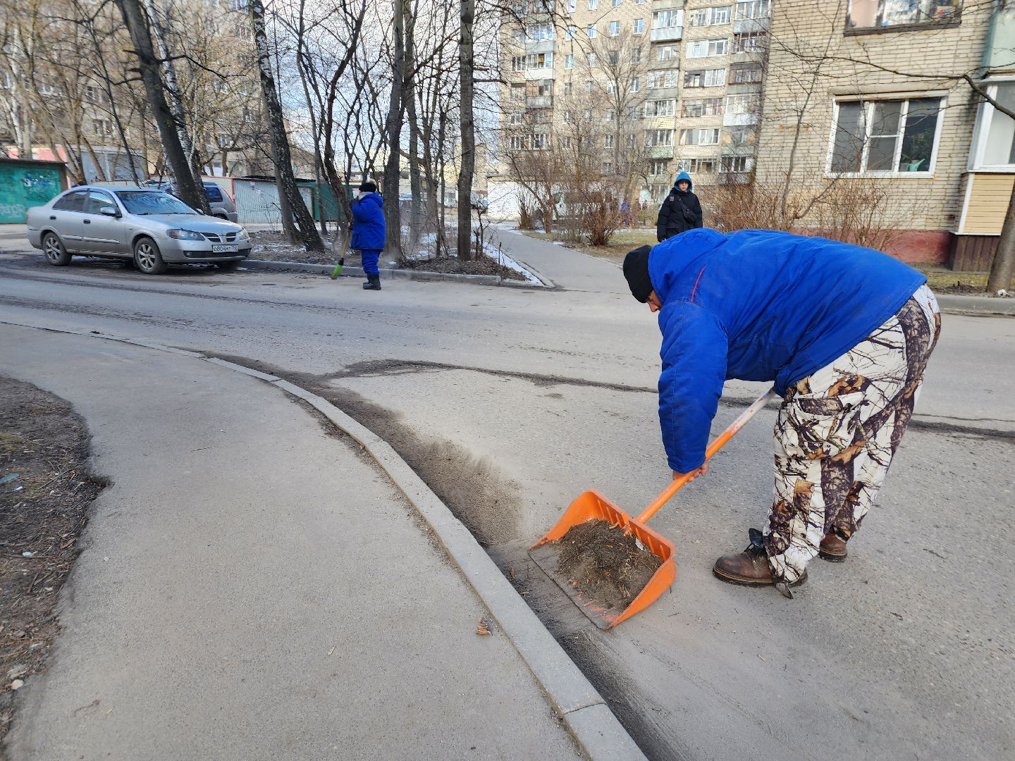 фрязино, уборка улиц, городское хозяйство, уборка дворов,