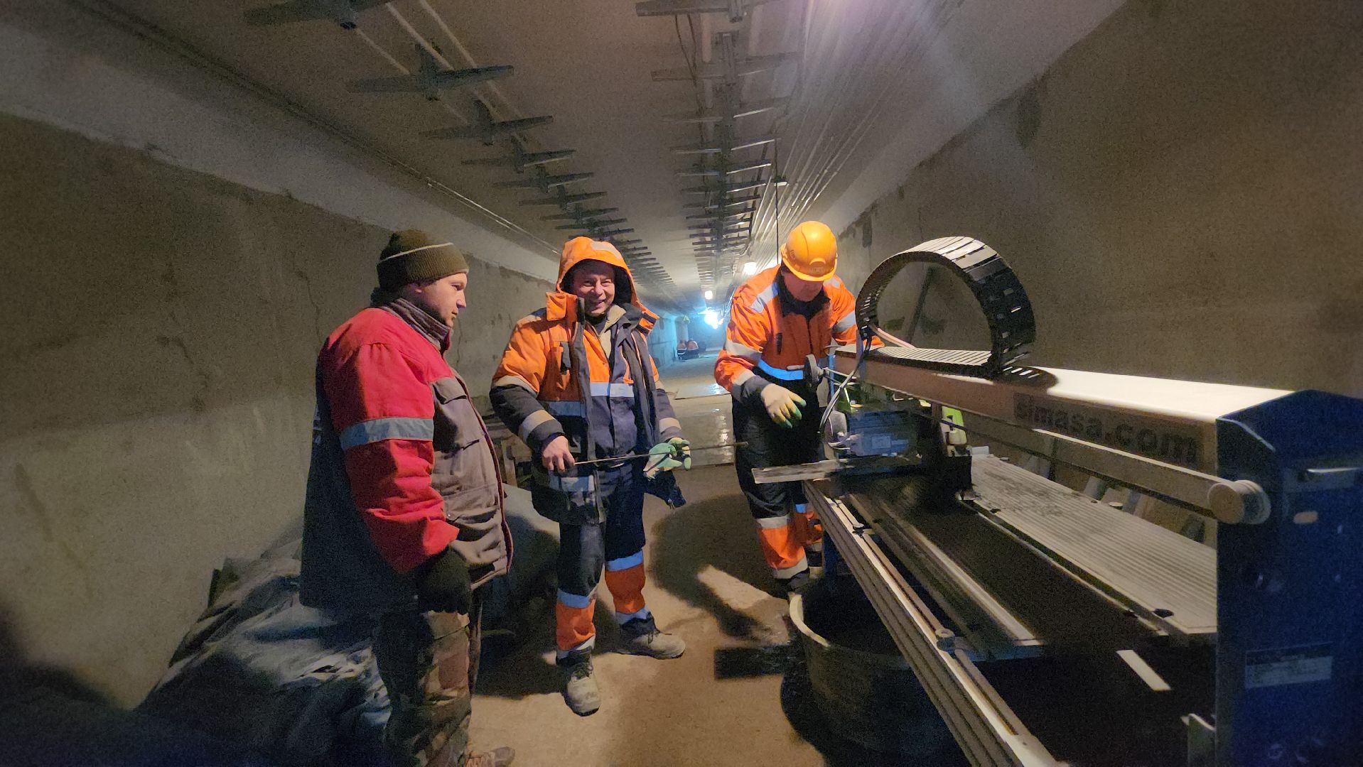 люберцы, подземный пешеходный переход, строительство, строители,