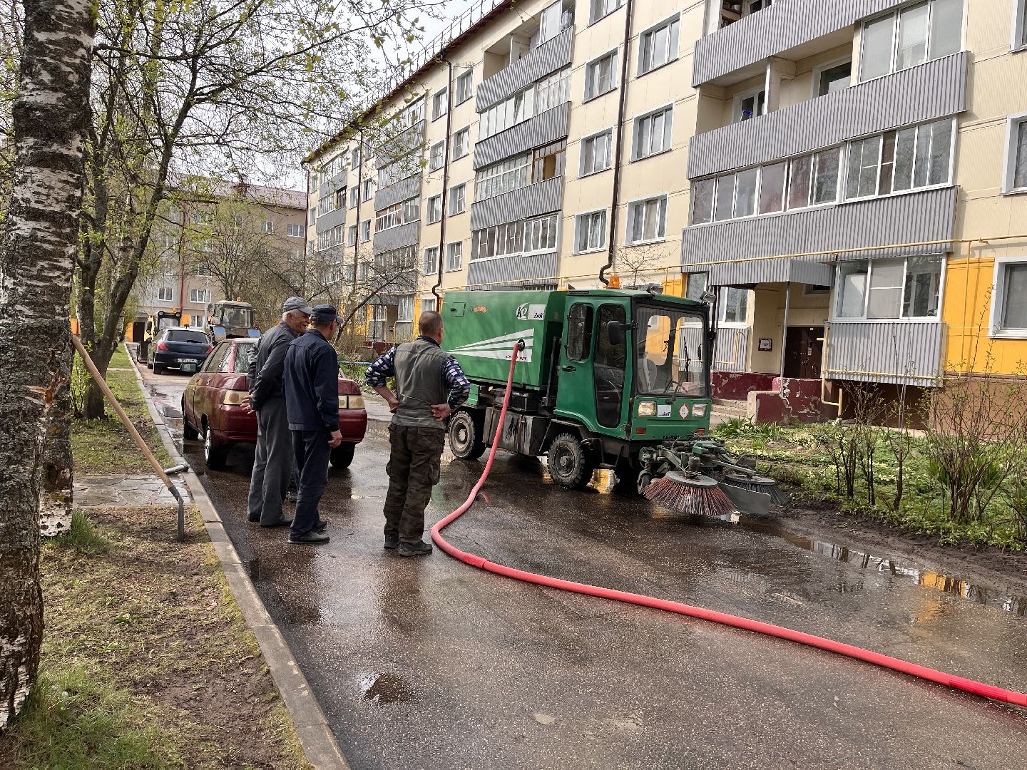 Шаховская, Мпкх, промывка улиц