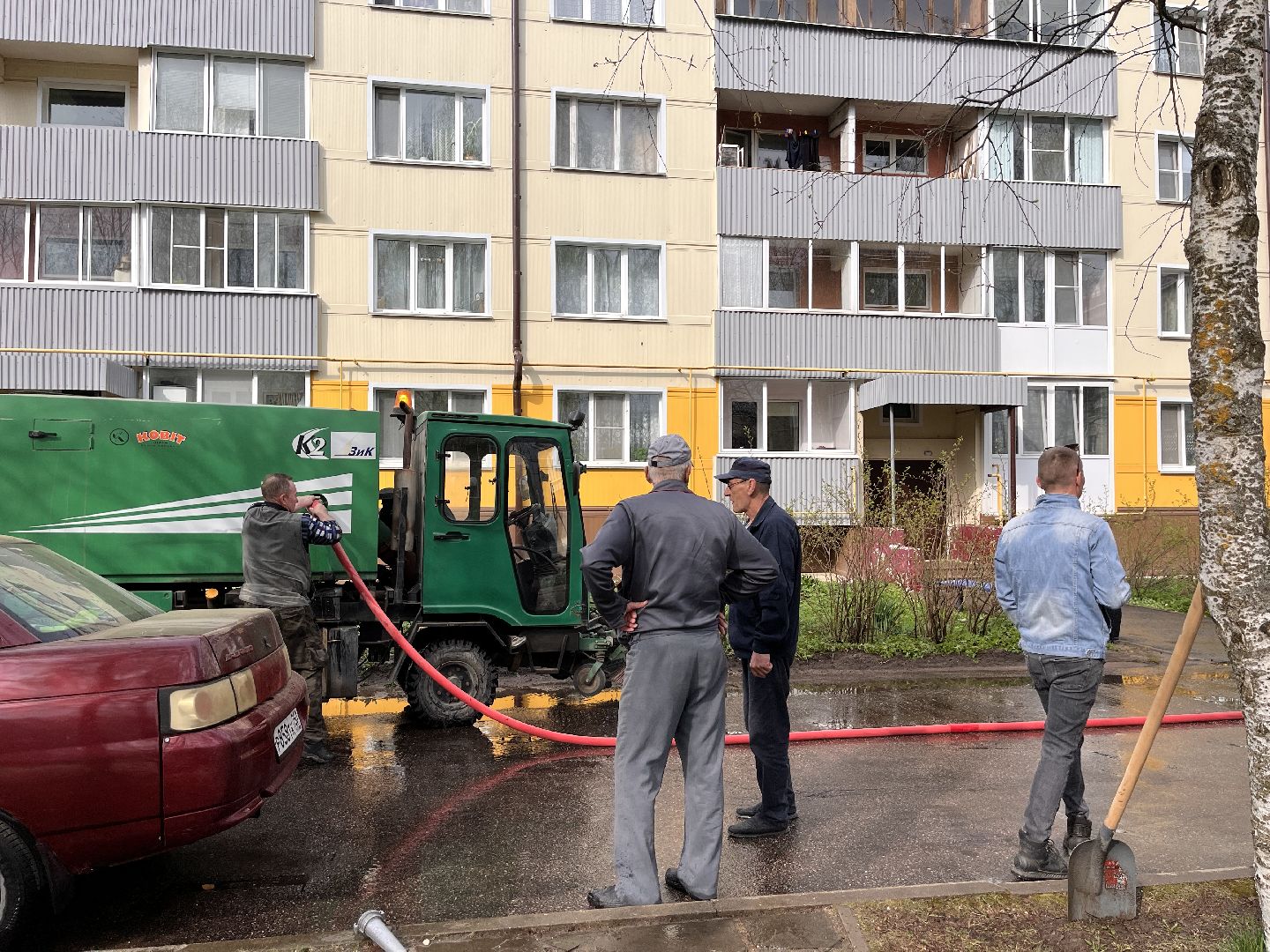 Шаховская, Мпкх, промывка улиц