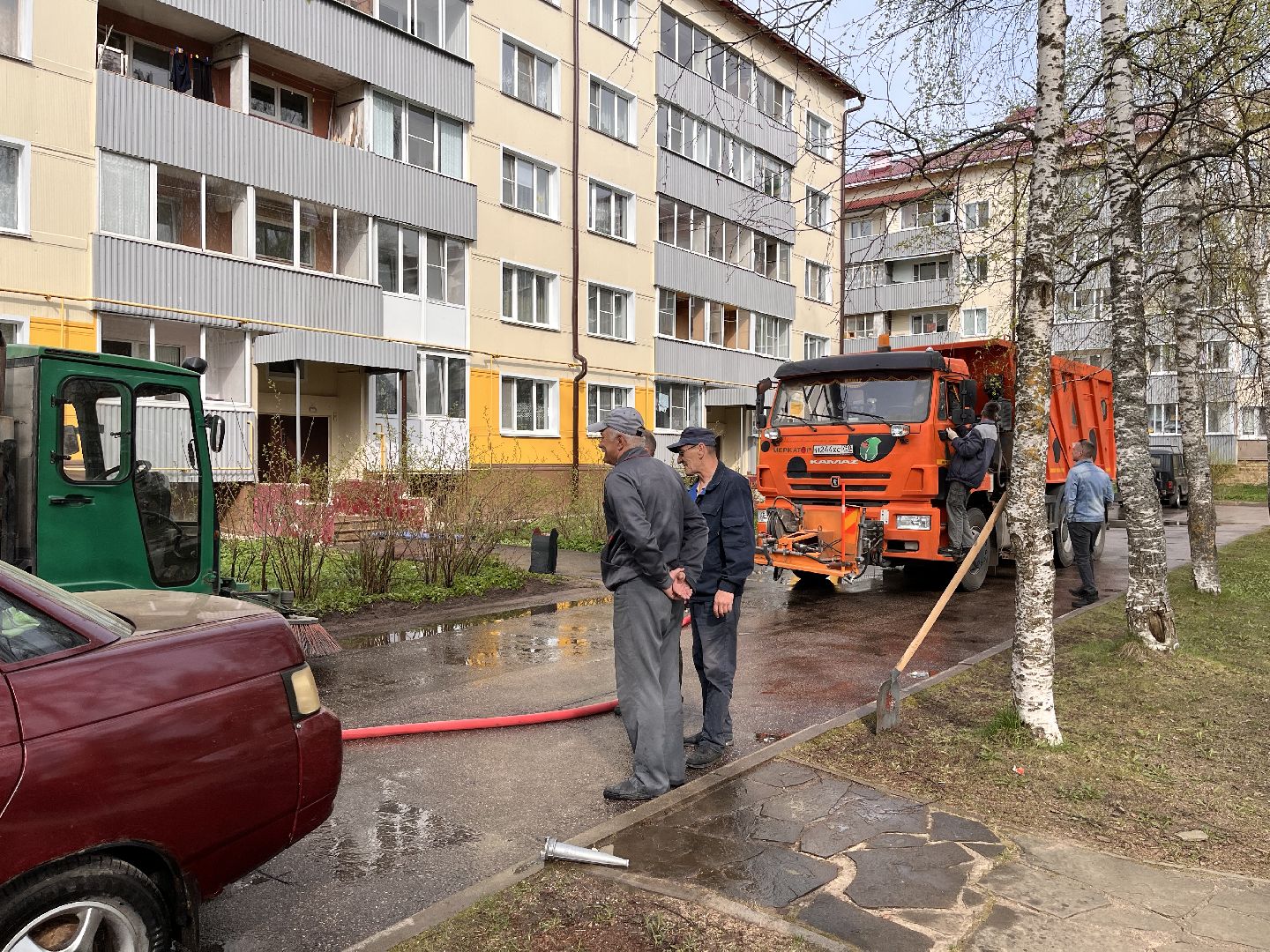 Шаховская, Мпкх, промывка улиц