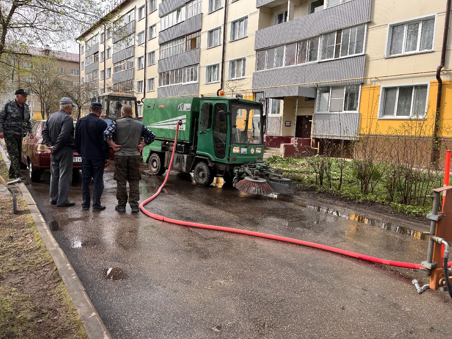 Шаховская, Мпкх, промывка улиц