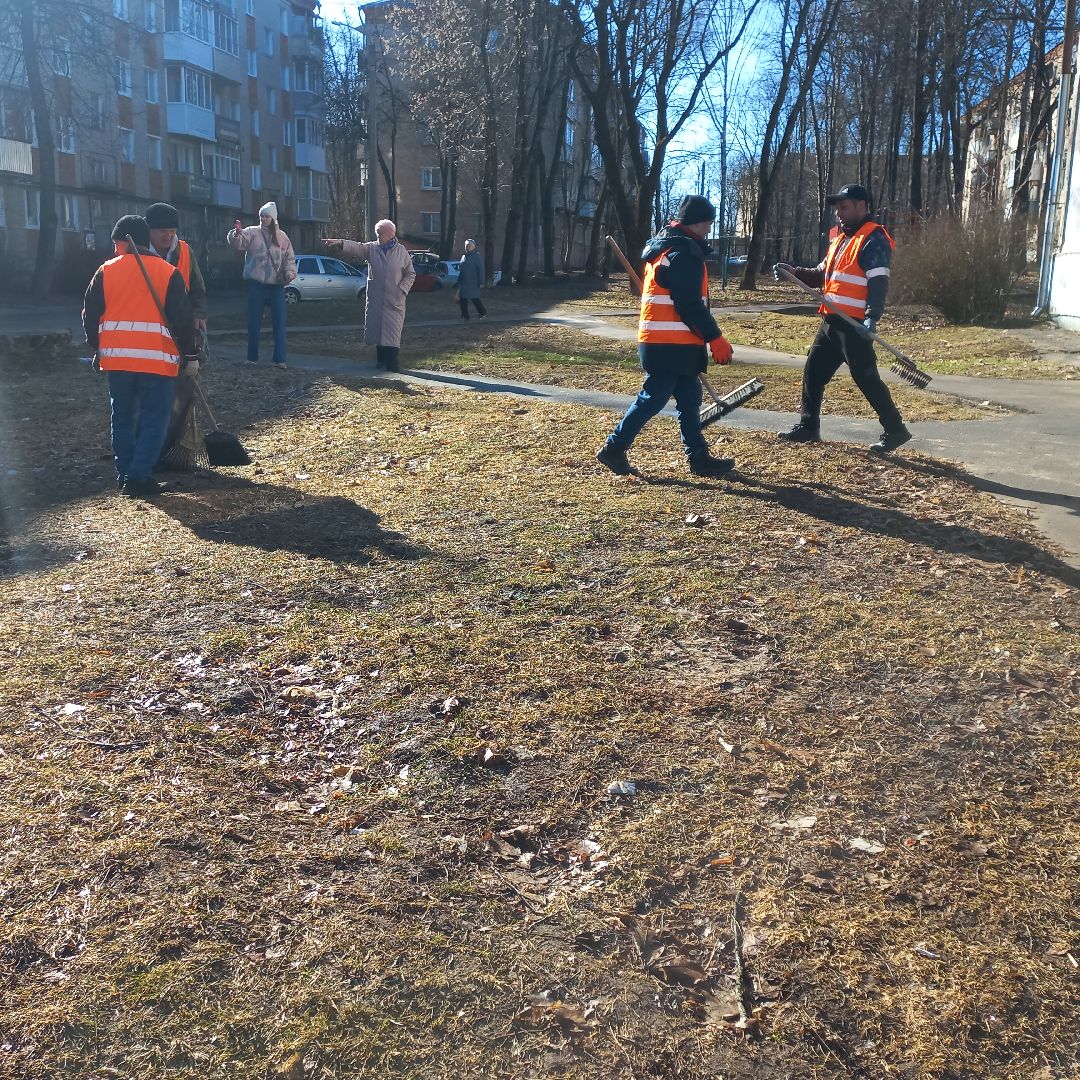 сергиев посад, дворы, уборка города,
