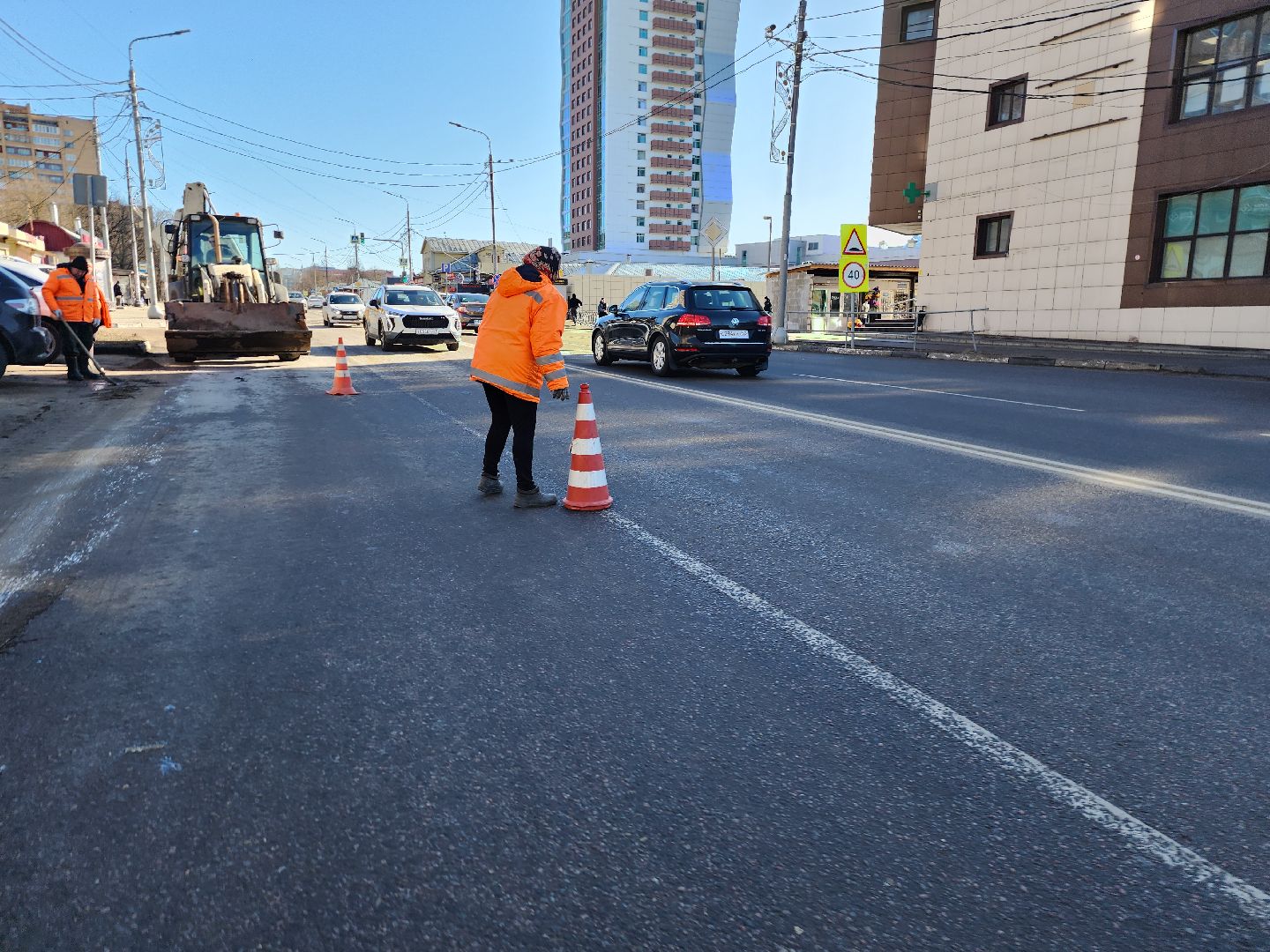 серпухов, подмосковье, уборка улиц,