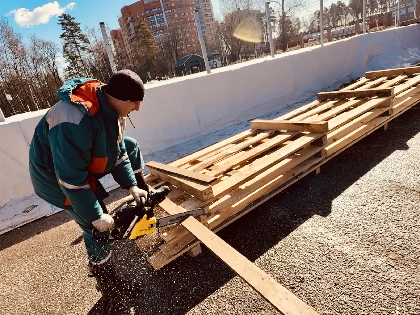 раменское, каток, городской парк,