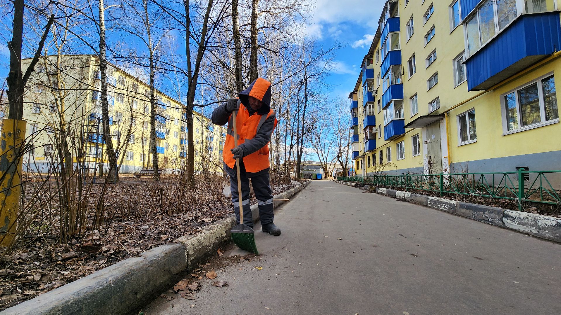 солнечногорск, крестьянская улица, уборка, благоустройство,