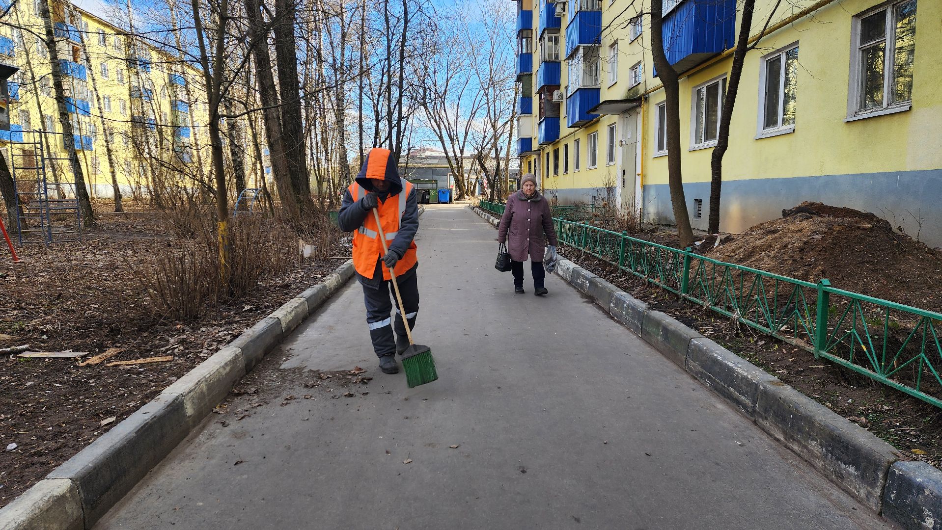 солнечногорск, крестьянская улица, уборка, благоустройство,