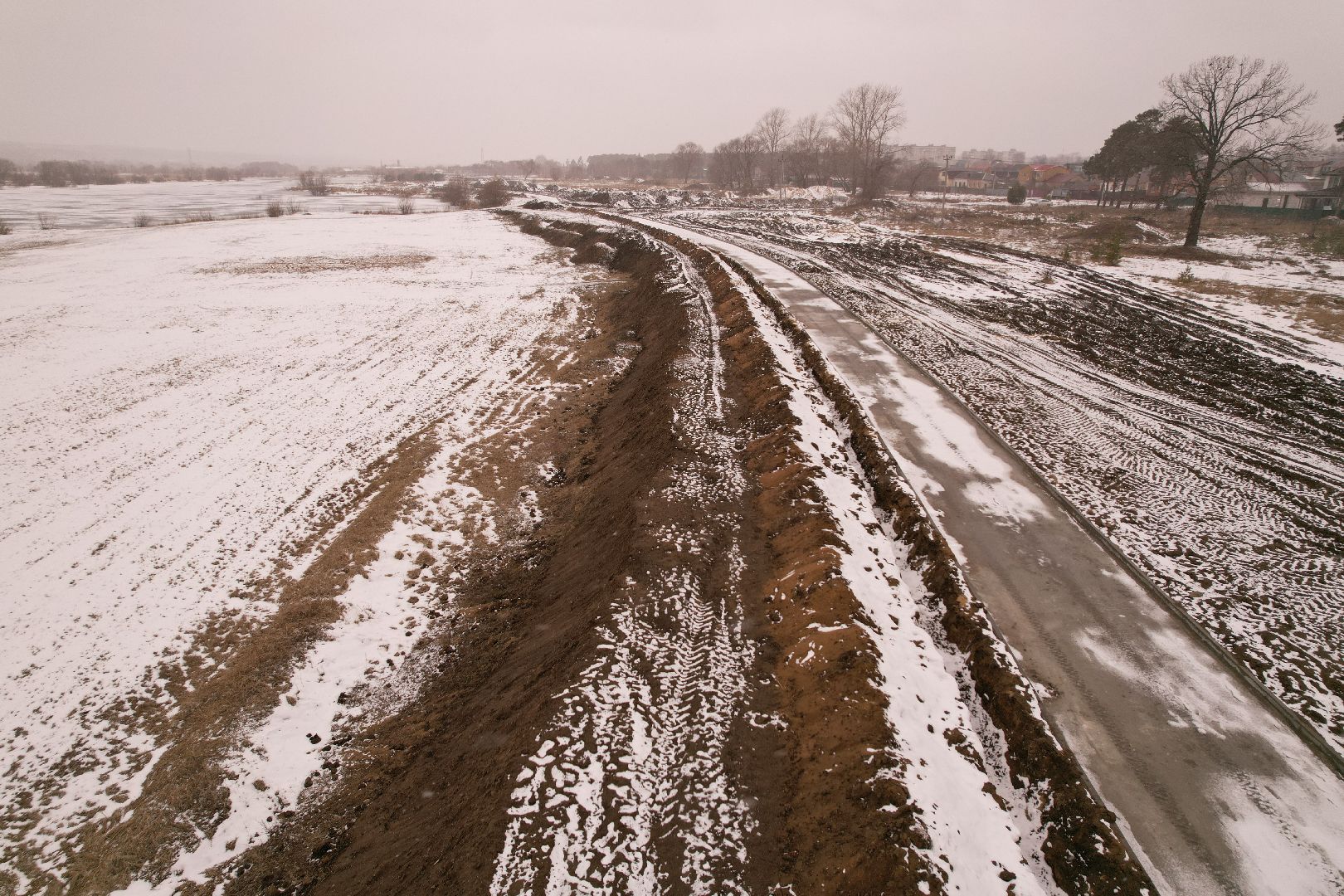 видео с коптера, коломна, благоустройство в озерах, карьер западный,