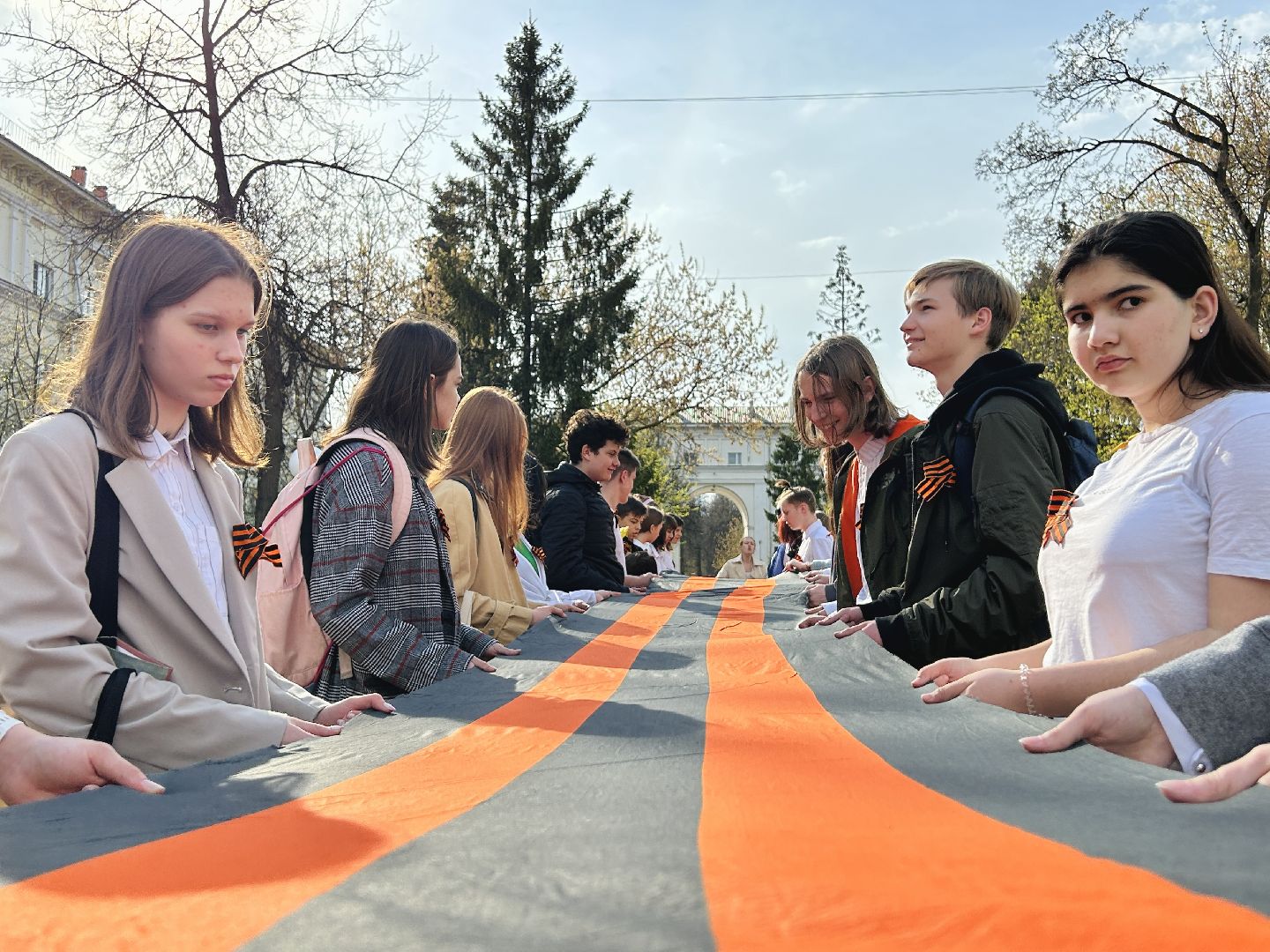 патриотическая акция, день победы, георгиевская ленточка