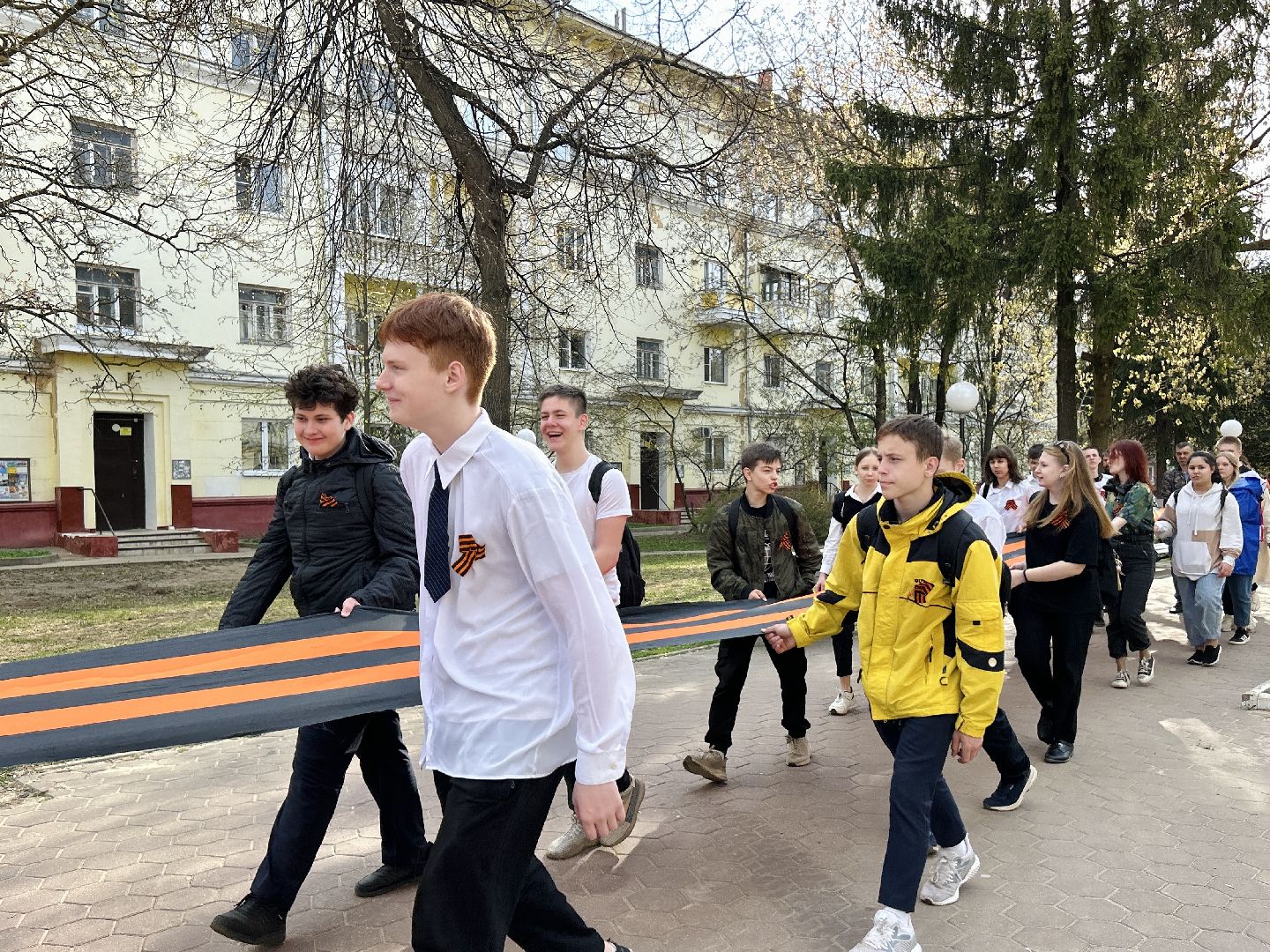 патриотическая акция, день победы, георгиевская ленточка