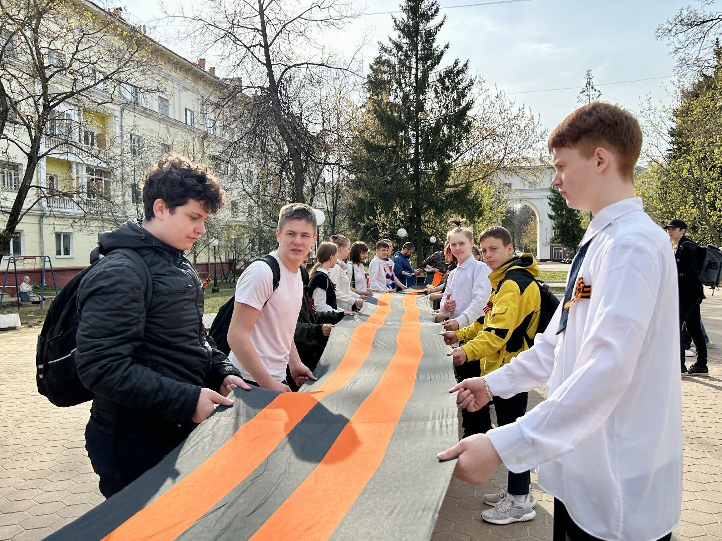 патриотическая акция, день победы, георгиевская ленточка