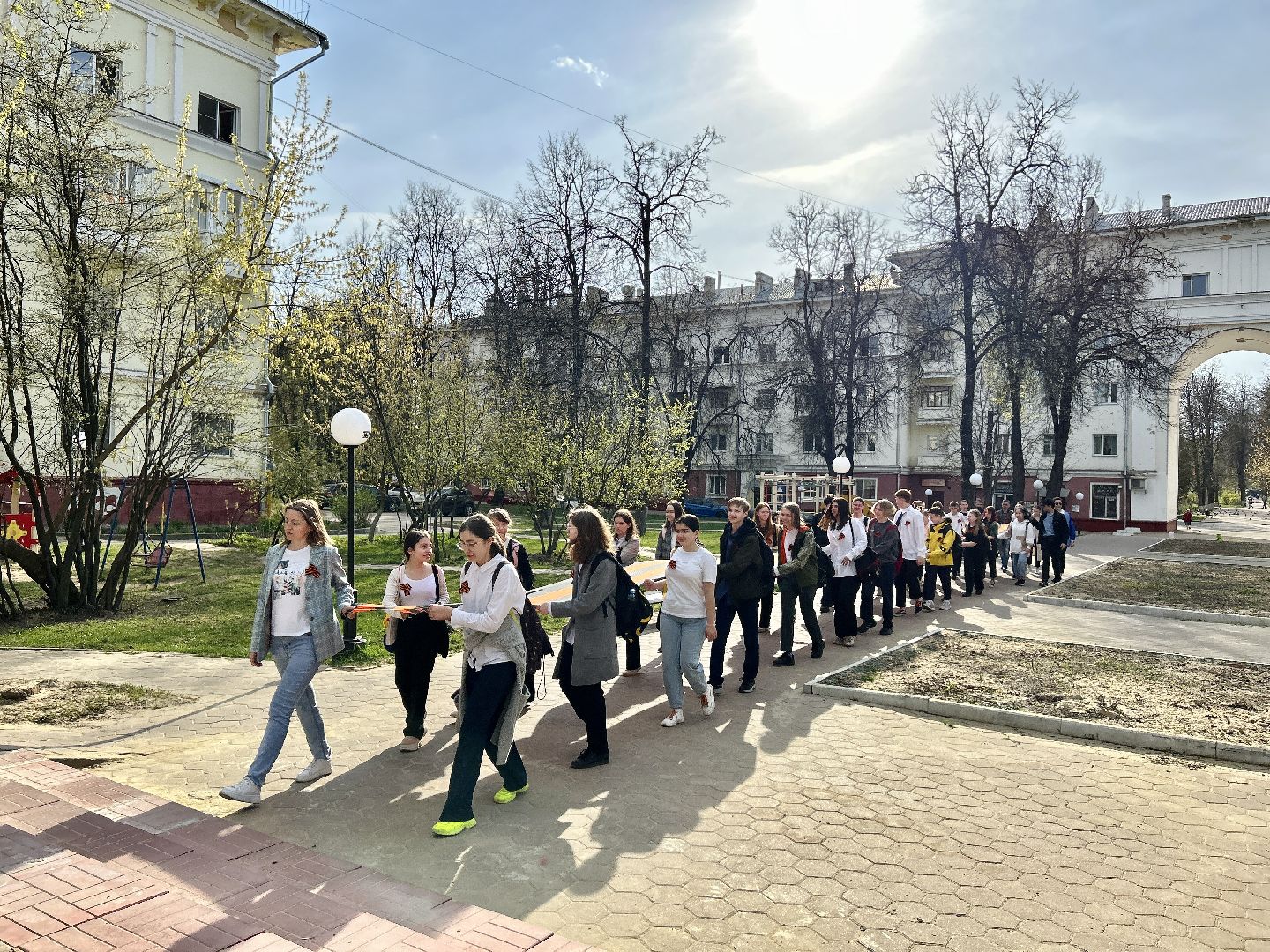 патриотическая акция, день победы, георгиевская ленточка
