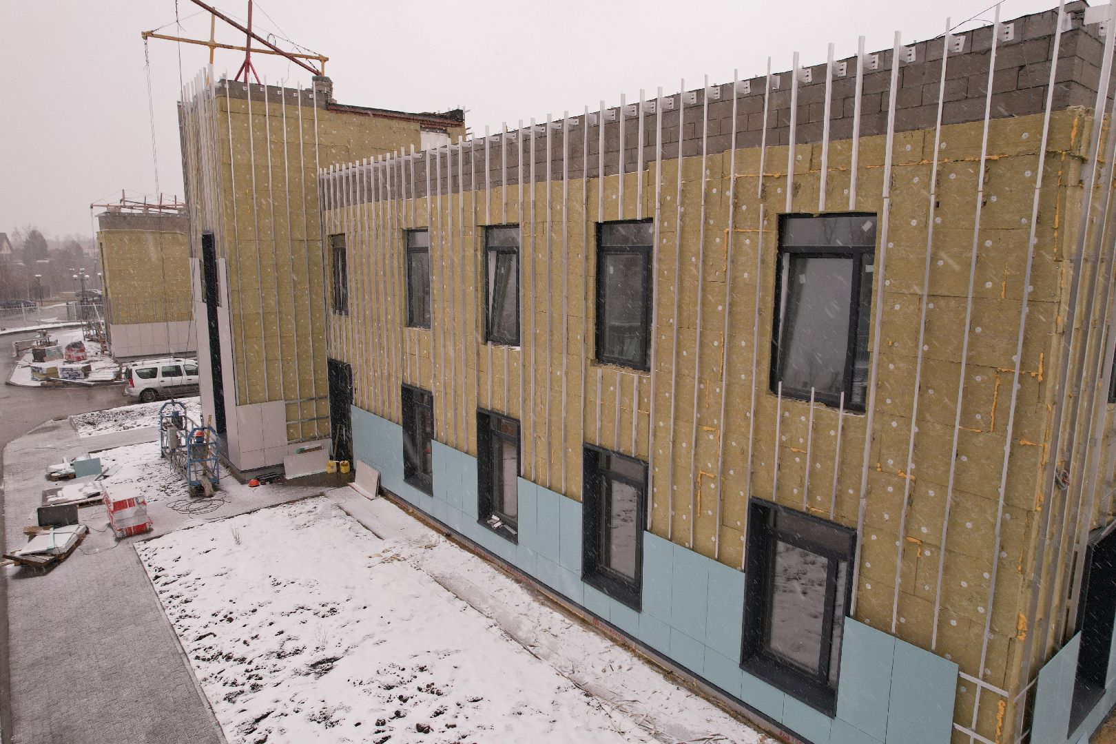 видео с коптера, коломна, детский сад в подлипки-город,