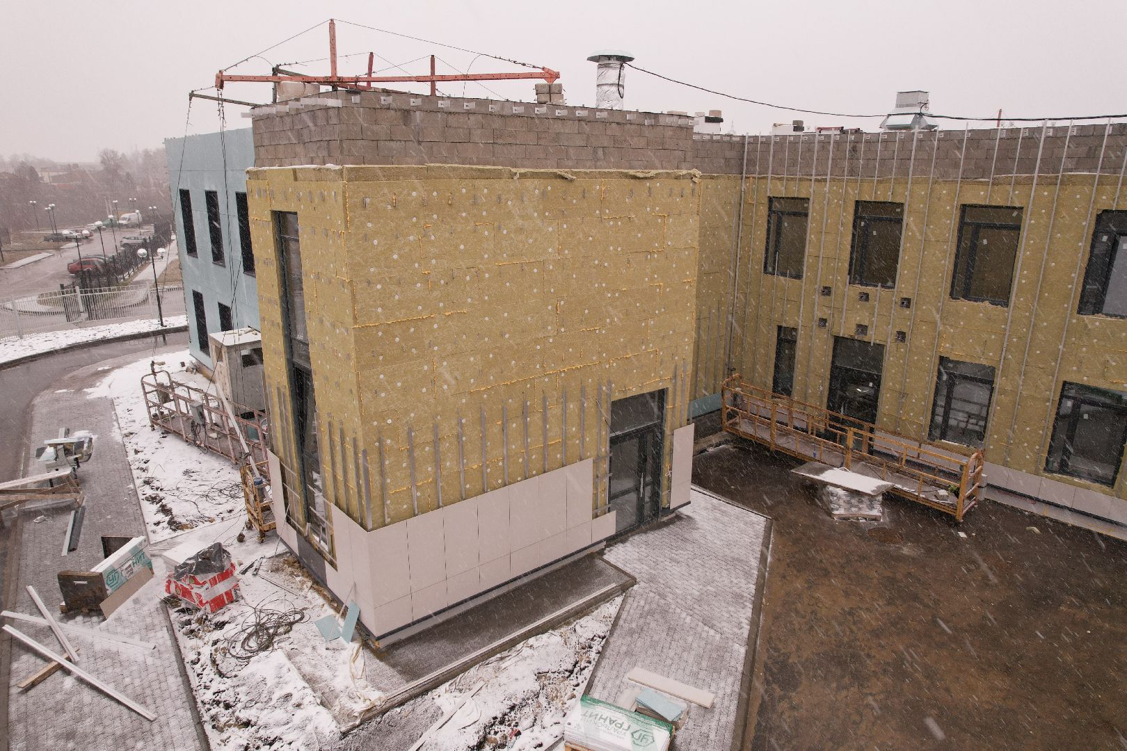 видео с коптера, коломна, детский сад в подлипки-город,