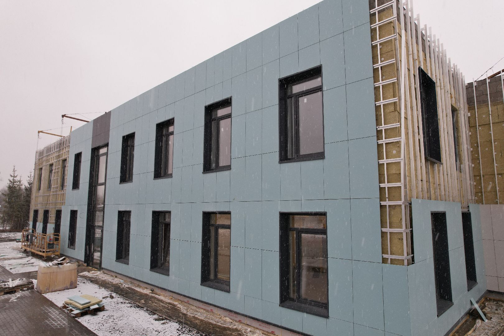 видео с коптера, коломна, детский сад в подлипки-город,