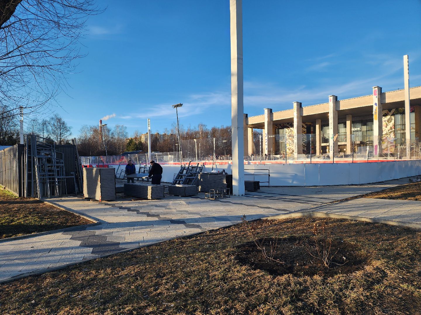 закрытие катка, каток, мытищи,