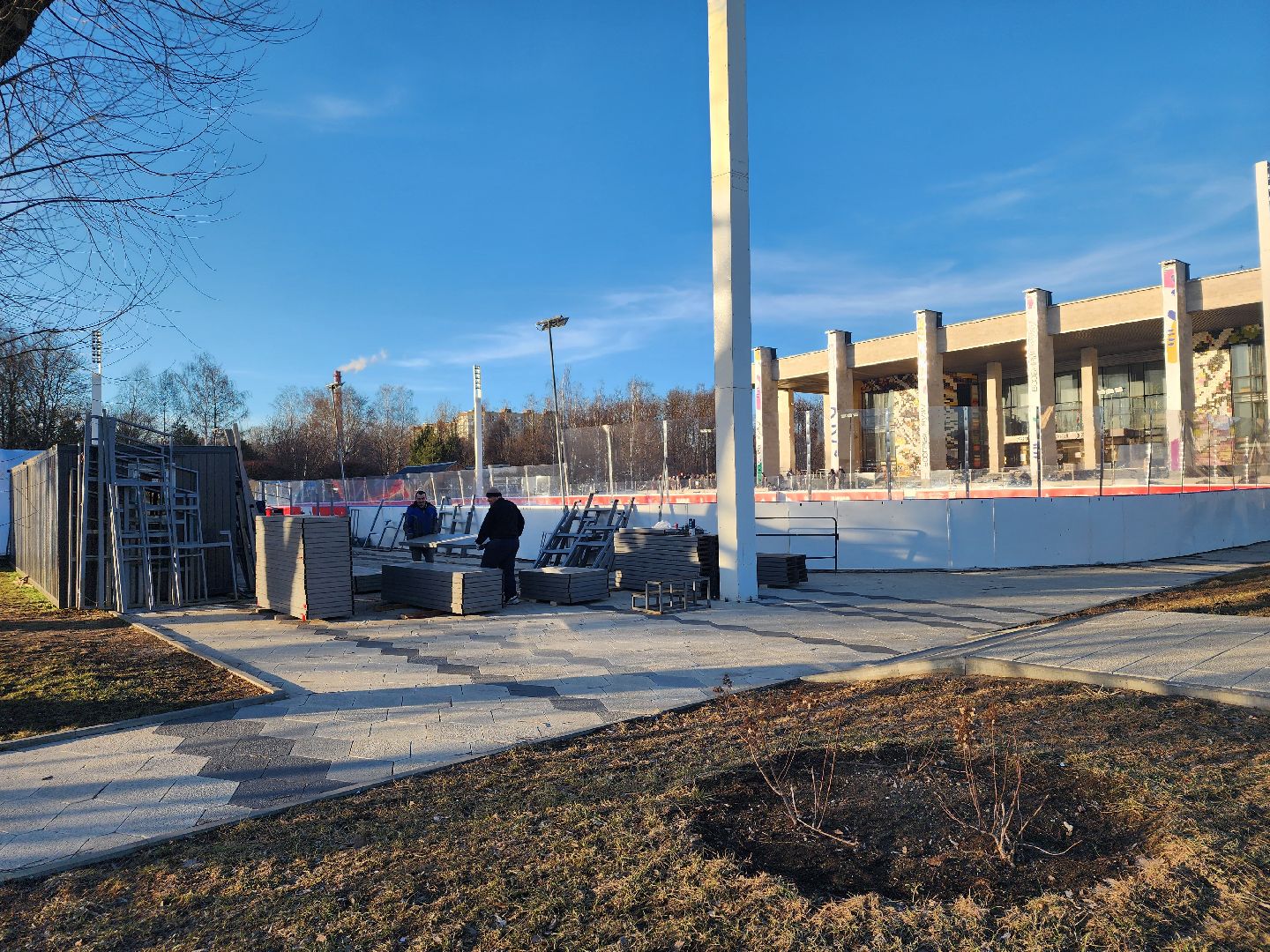 закрытие катка, каток, мытищи,