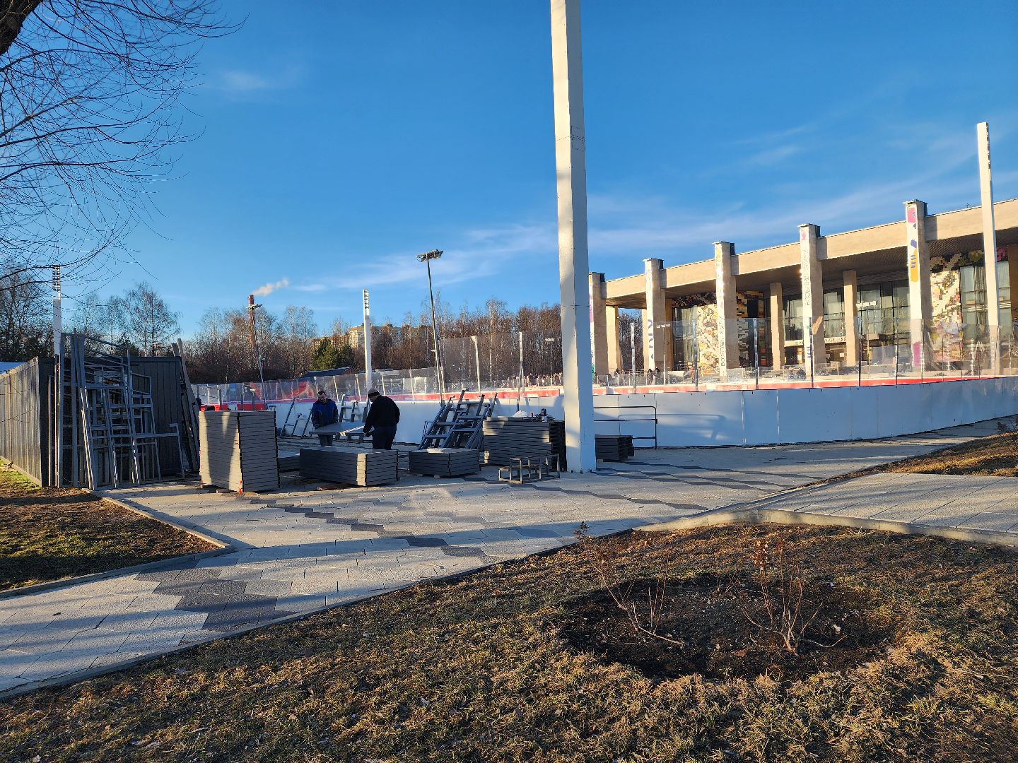 закрытие катка, каток, мытищи,