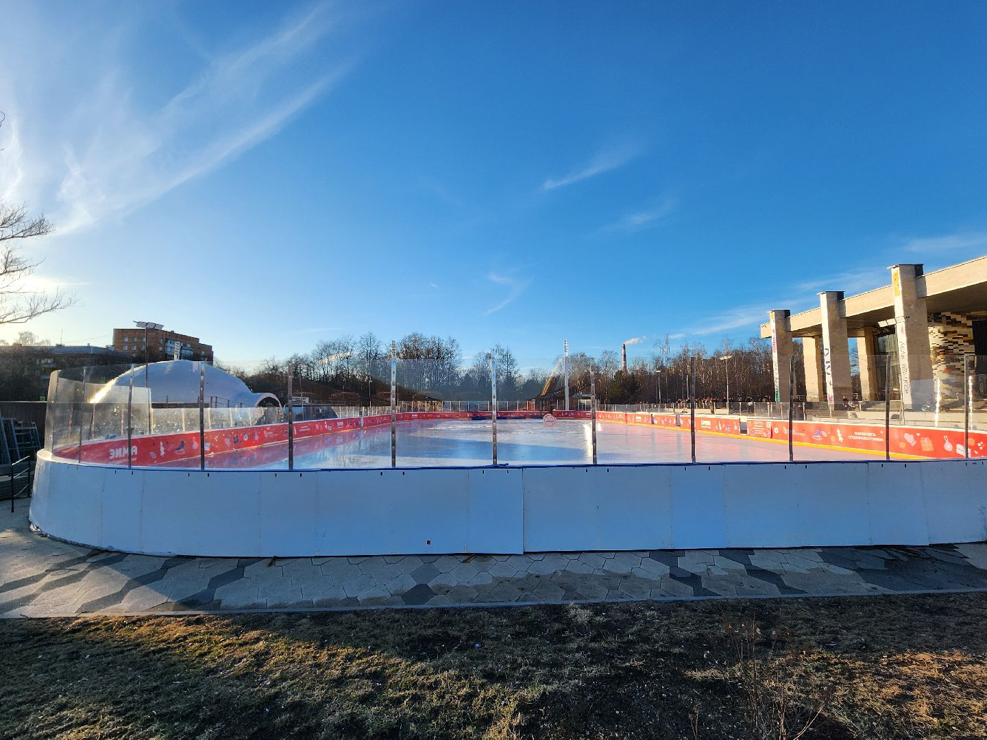 закрытие катка, каток, мытищи,