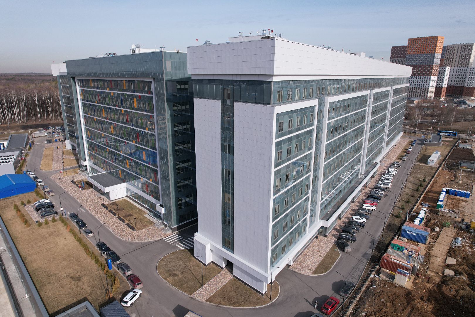 видео с коптера, медицина красногорска, детский клинический центр им рошаля,