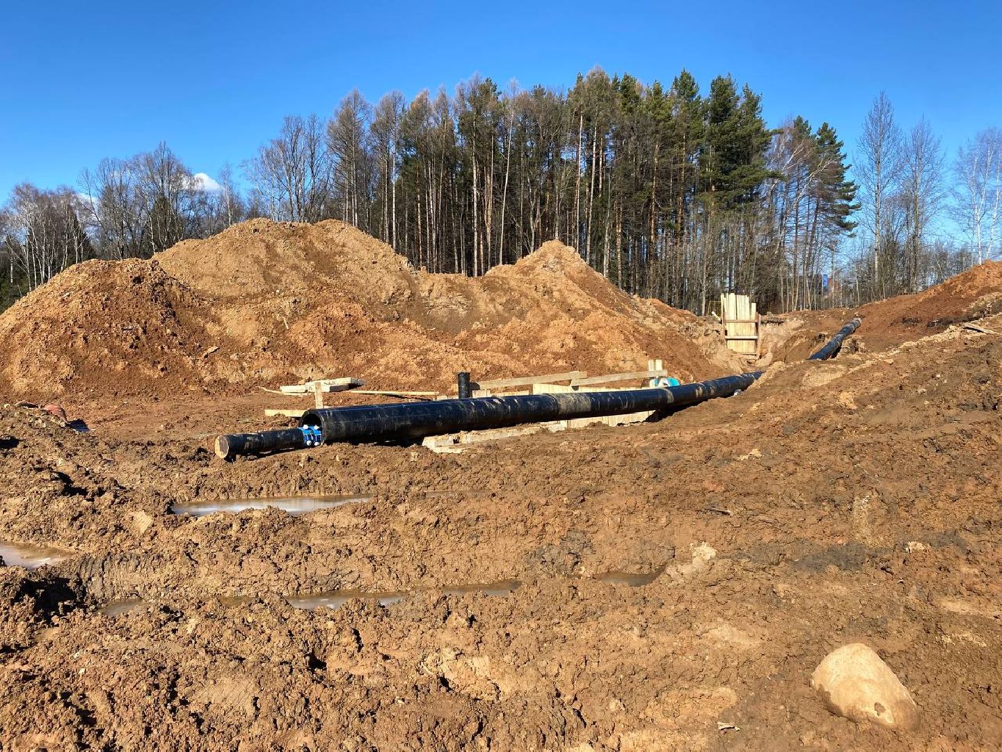 строительство в Красногрске, дублел пятницкого шоссе, строительство дороги,