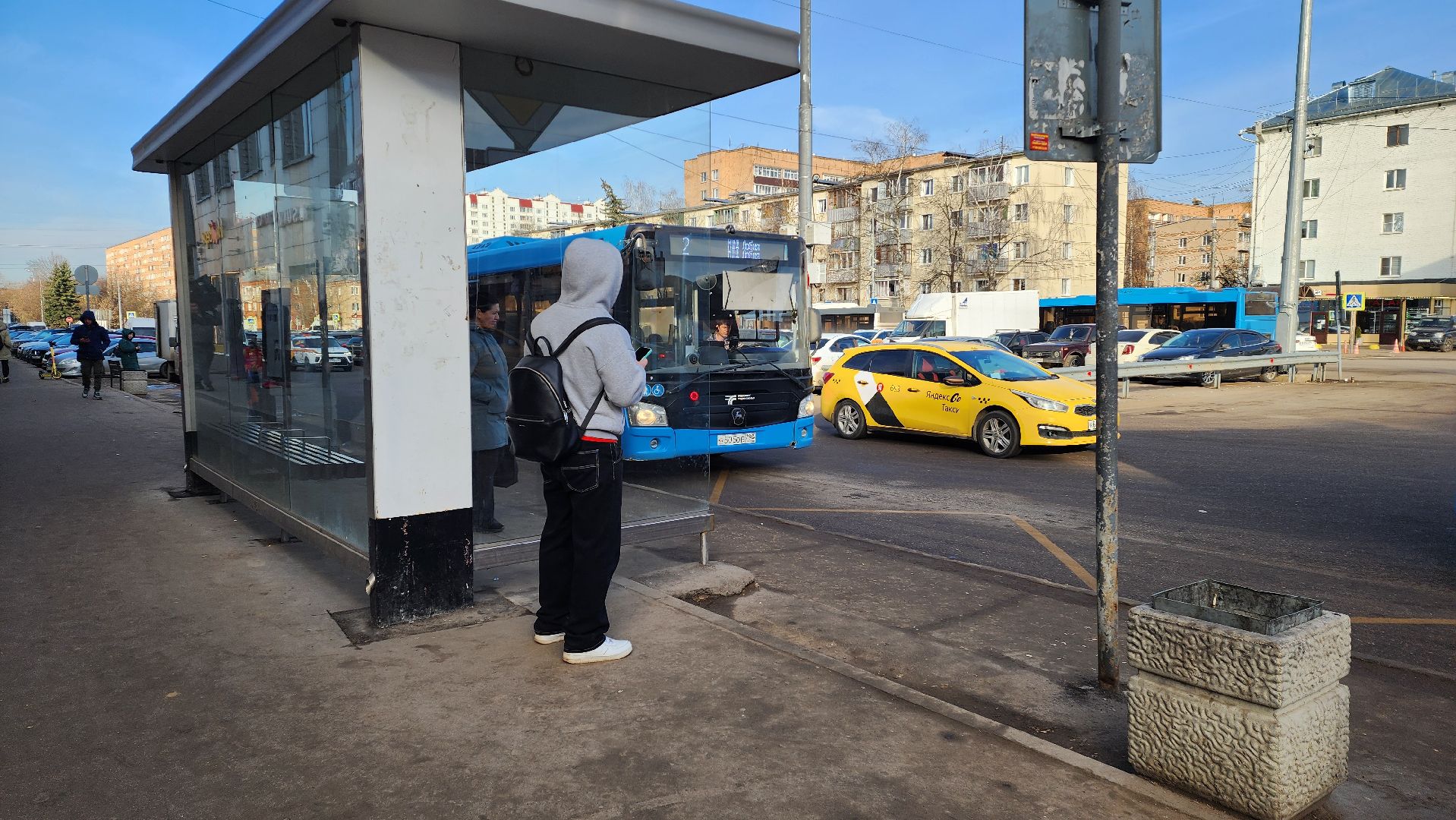 Автобусы, общественный транспорт, Лобня,