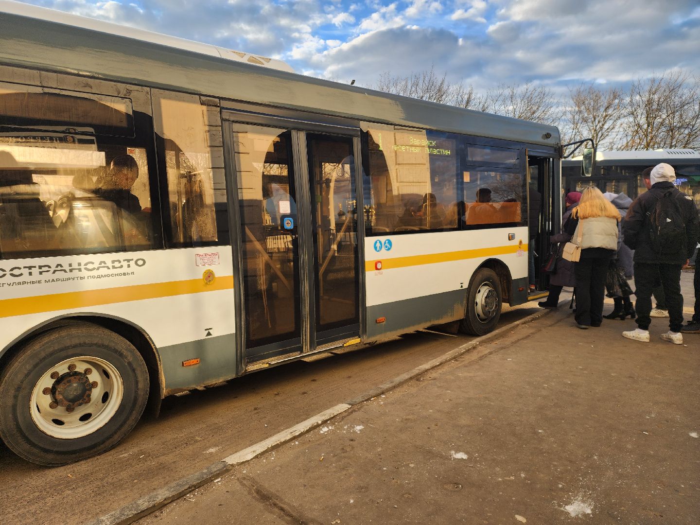 Зарайск, Проверка автобусов, Городской автобус, маршрут 1,