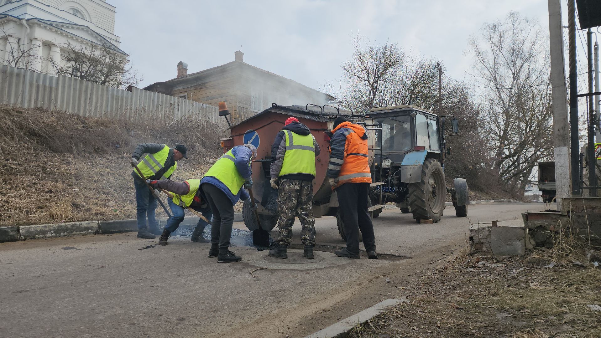 серпухов, подмосковье, ямочный ремонт,
