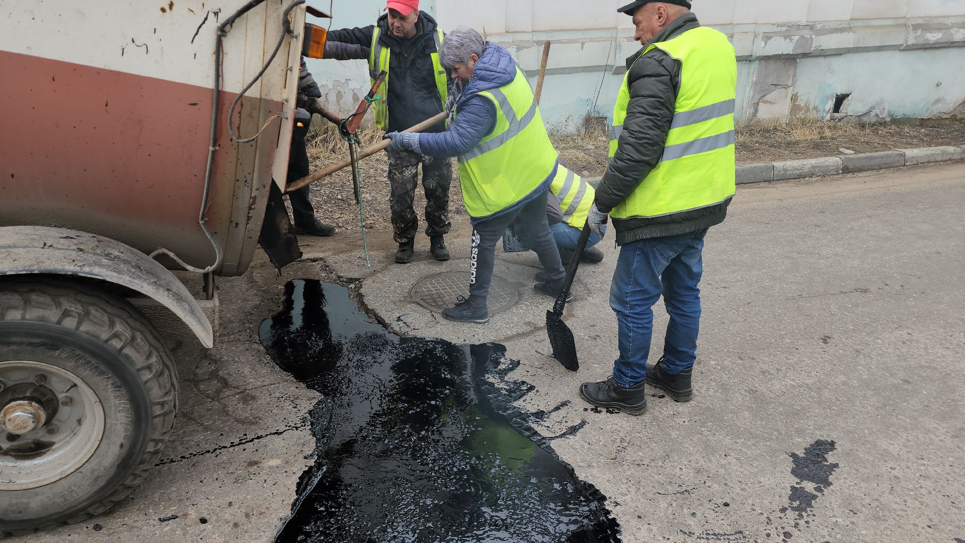 серпухов, подмосковье, ямочный ремонт,
