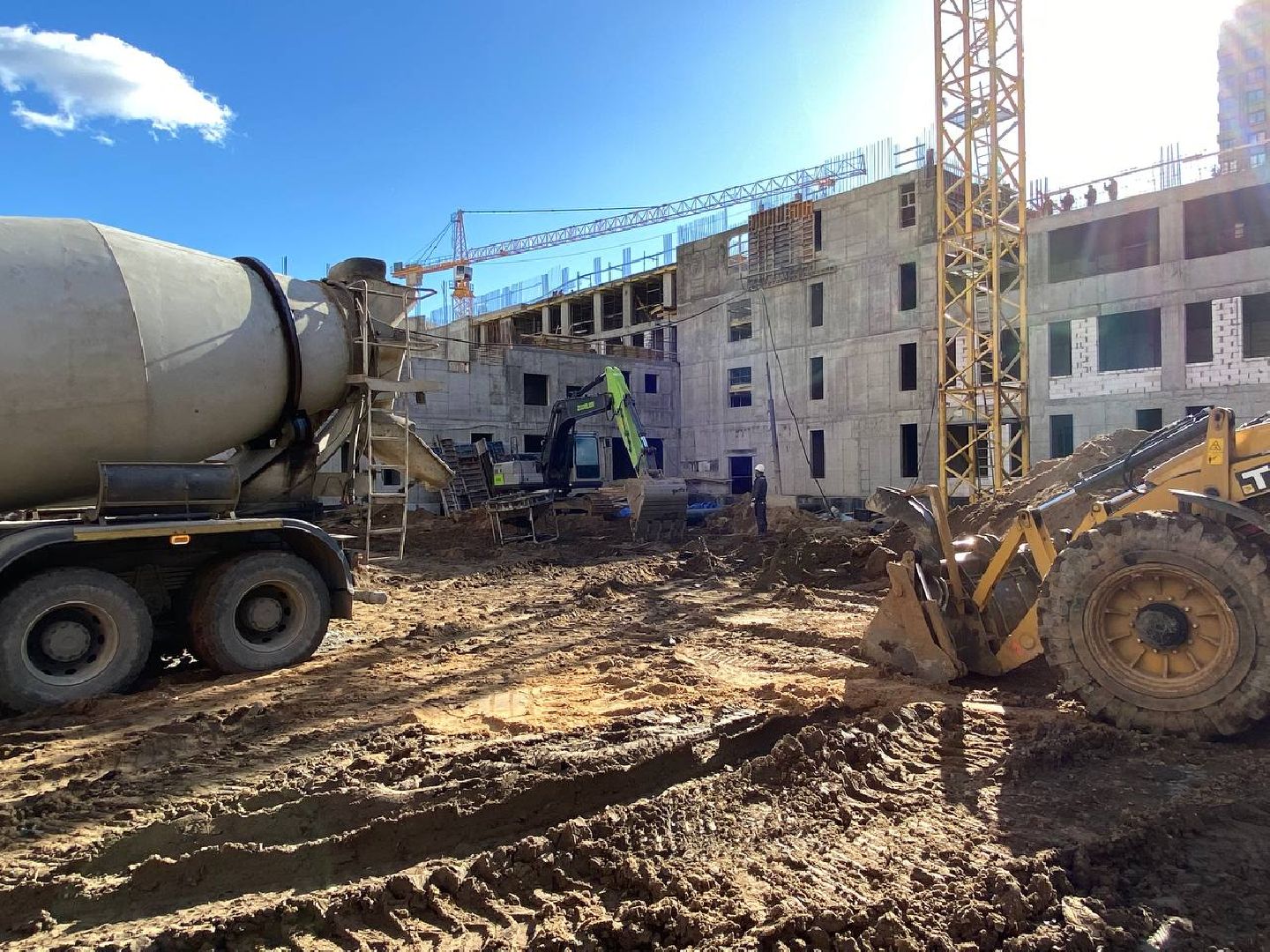 школа1100, новая школа в Павшинской пойме, новая школа в Красногорске, строителсьтво, строительство школы,