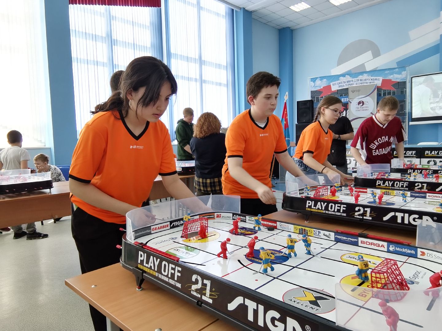 Балашиха, настольный хоккей, Российская Федерация Настольного Хоккея, средняя школа №1, открытое первенство по настольному хоккею, Управление по физической культуре, спорту и работе с молодёжью