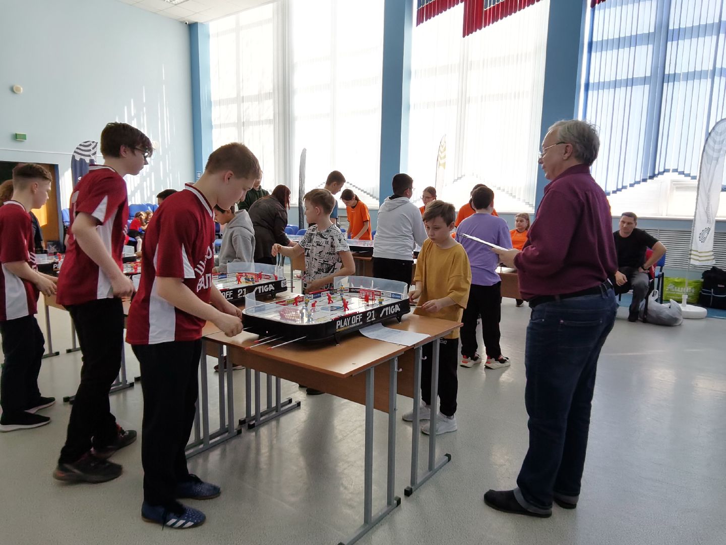 Балашиха, настольный хоккей, Российская Федерация Настольного Хоккея, средняя школа №1, открытое первенство по настольному хоккею, Управление по физической культуре, спорту и работе с молодёжью