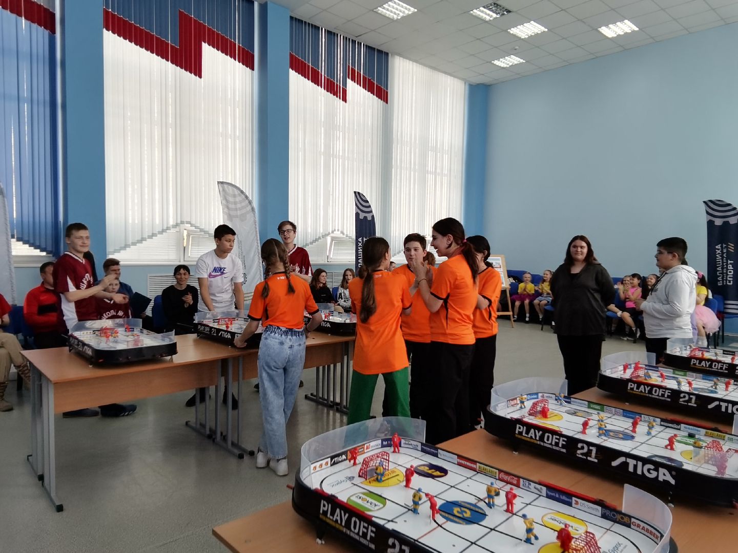 Балашиха, настольный хоккей, Российская Федерация Настольного Хоккея, средняя школа №1, открытое первенство по настольному хоккею, Управление по физической культуре, спорту и работе с молодёжью