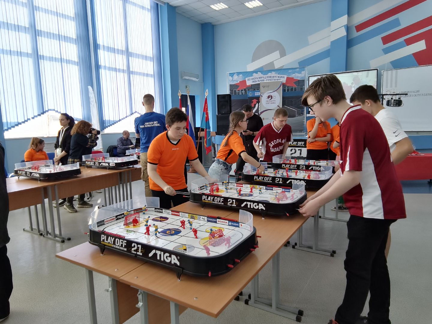 Балашиха, настольный хоккей, Российская Федерация Настольного Хоккея, средняя школа №1, открытое первенство по настольному хоккею, Управление по физической культуре, спорту и работе с молодёжью