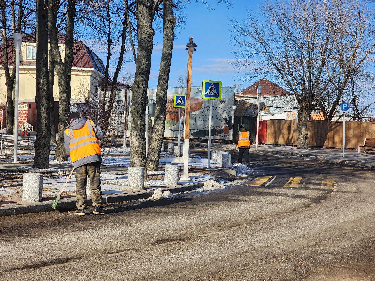 зарайск, дороги, весенняя уборка, уборка улиц Зарайска,