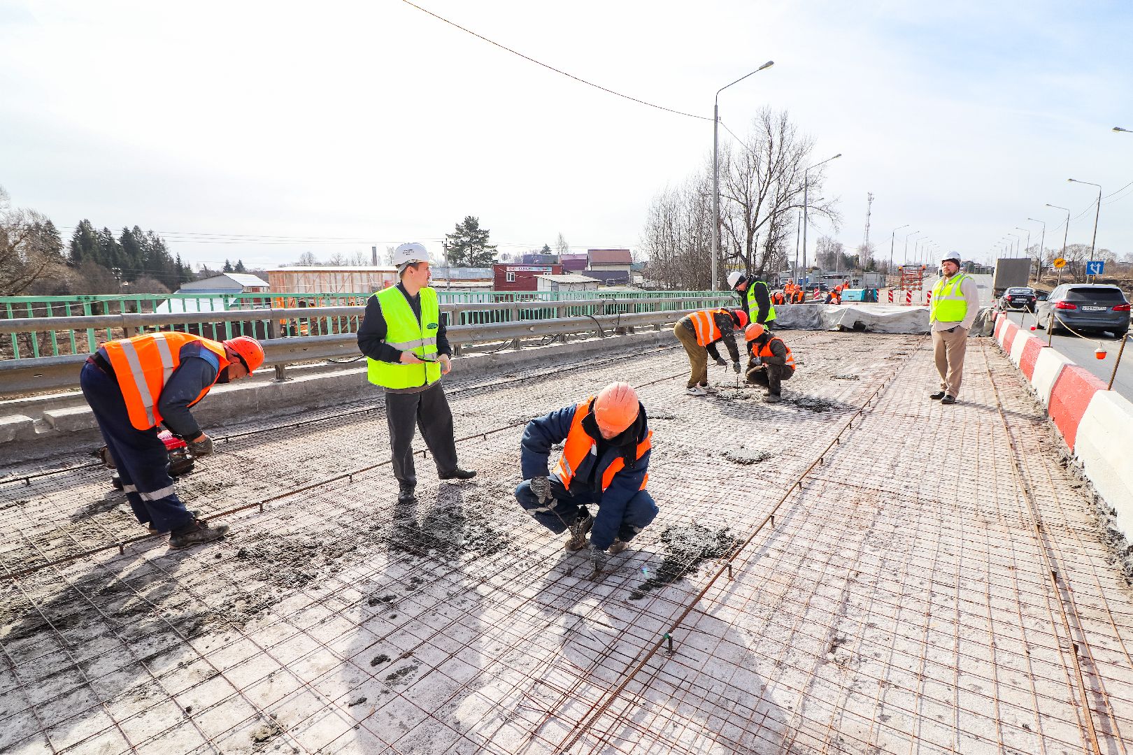 Клин, транспорт, дороги, ремонт моста, строительство,