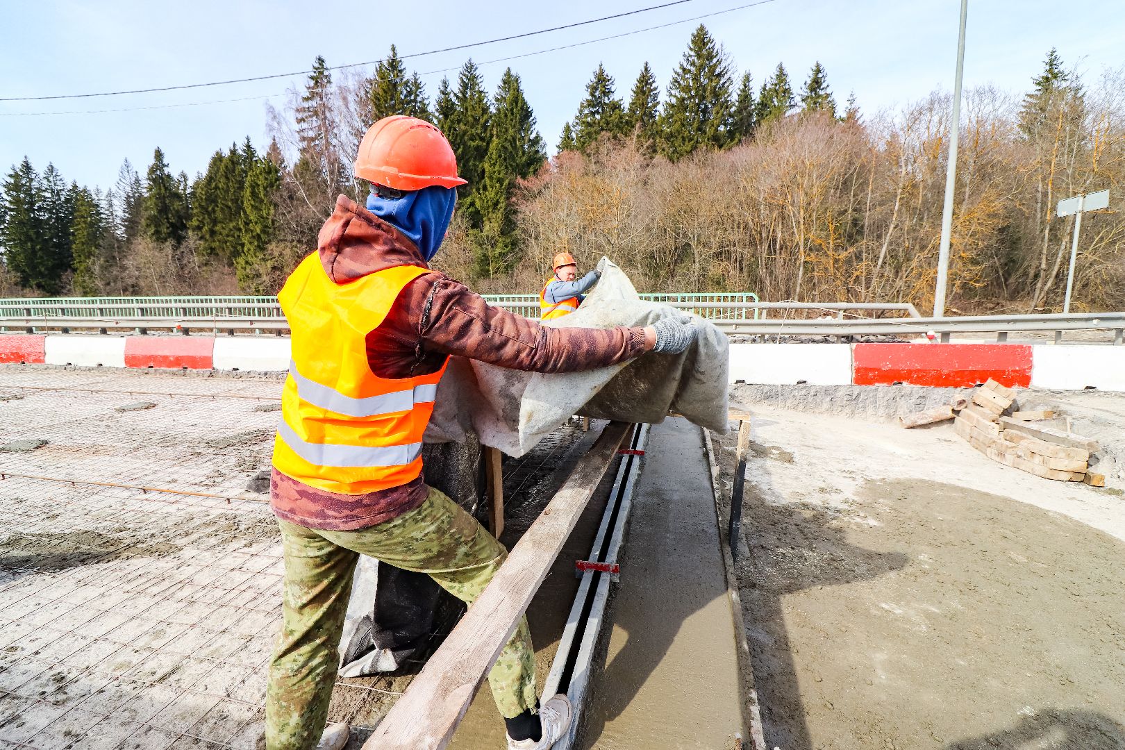 Клин, транспорт, дороги, ремонт моста, строительство,