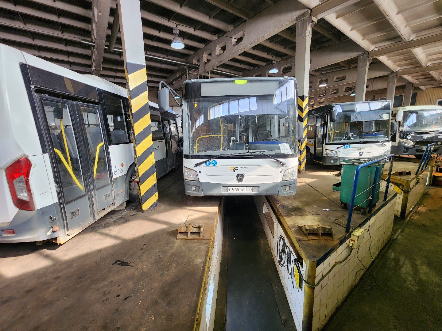 Чехов, мострансавто, общественный транспорт, автобусы, техническое состояние, ремонт, обслуживание, новые автобусы, комиссия, проверка, инспекция, глава округа михаил собакин,